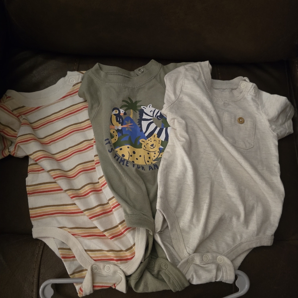 Striped and Graphic Kids One Piece Set